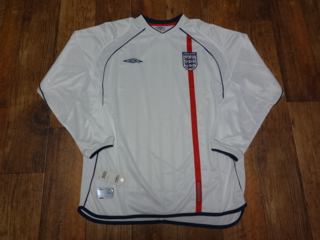 イングランド代表 2002 FIFAワールドカップ シャツ XL イングランド代表 2002 ホーム 半袖 ユニフォーム 復刻モデル/日