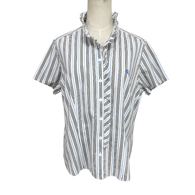 新品未使用☆バーバリーロンドン フリル ブラウス カットソー ボタンロゴ 2025年最新】Yahoo!オークション -バーバリー ブラウス フリルの