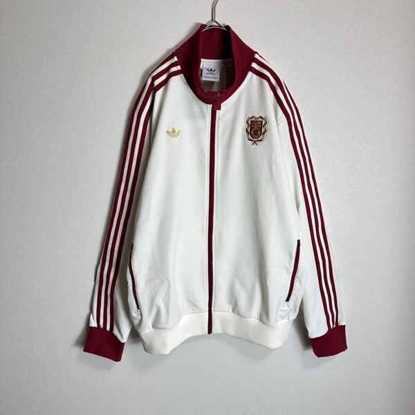 【激レア】adidasジャージ バイエルン 125周年記念 ドイツ 白赤 2XLサイズ アディダス y2k トラックジャケット サッカー ブンデス