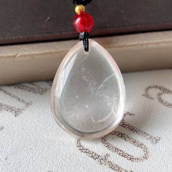 ◇高い透明度◇水晶◇ クリスタル◇ネックレス◇ペンダント◇パワーストーン◇天然石◇巾着袋付◇038P736