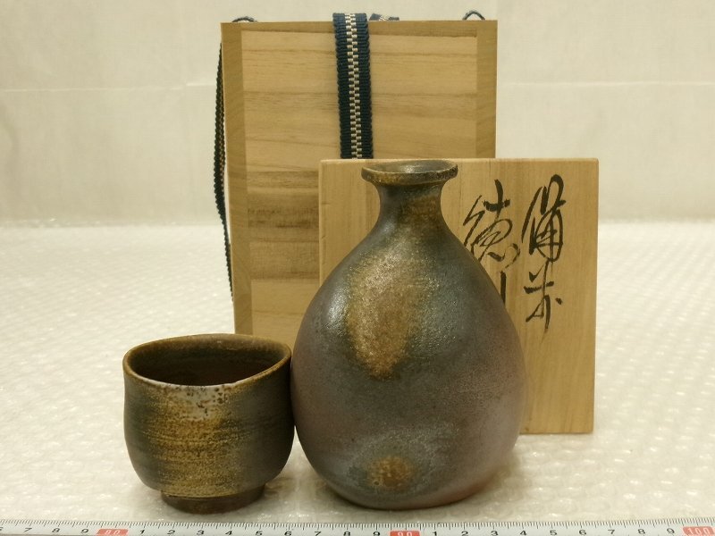 【共箱付】松井與之 備前花壺 Yahoo!オークション -「松井與之」の落札相場・落札価格