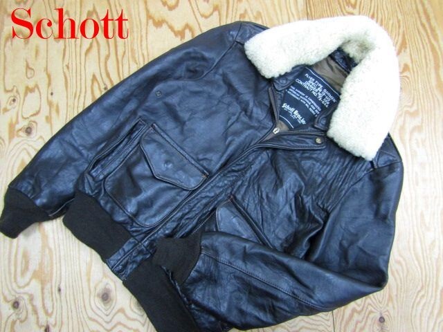 激レア品番139！サイズ38！純正襟ボア付！ショットパイロットジャケット cljk033-300x300.jpg