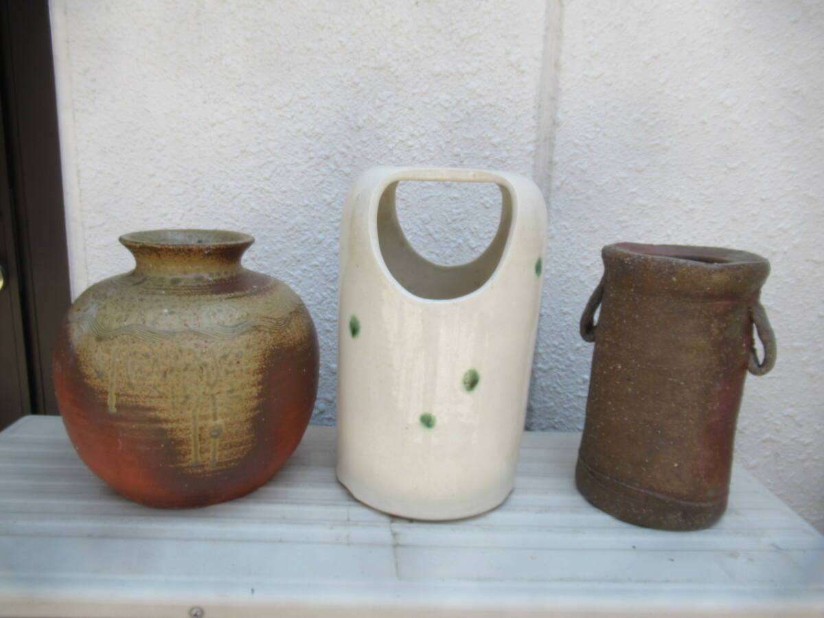 【未使用品】味鉄作 肥前焼 陶器 花瓶 花器 壺 大型 茶系 共箱なし 楽天市場】備前焼 小壺陶器 陶芸 ギフト 贈答 プレゼント 岡山