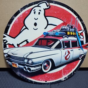 評価1800記念セール品│ゴーストバスターズ│円形レトロブリキ看板│メタルサイン│アメリカン海外輸入雑貨│ガレージ、店舗、飲食店