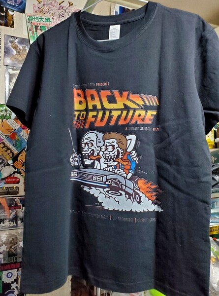 再販│新品│映画バックトゥザフューチャー│輸入メンズTシャツ│海外インポート品│アジアンMサイズ│黒