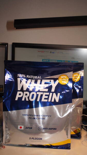 【トレーニー必見!?・WPIプロテイン6kg】X-PLOSION WHEY PROTEIN フルーツ・オレ味 3kg×2袋
