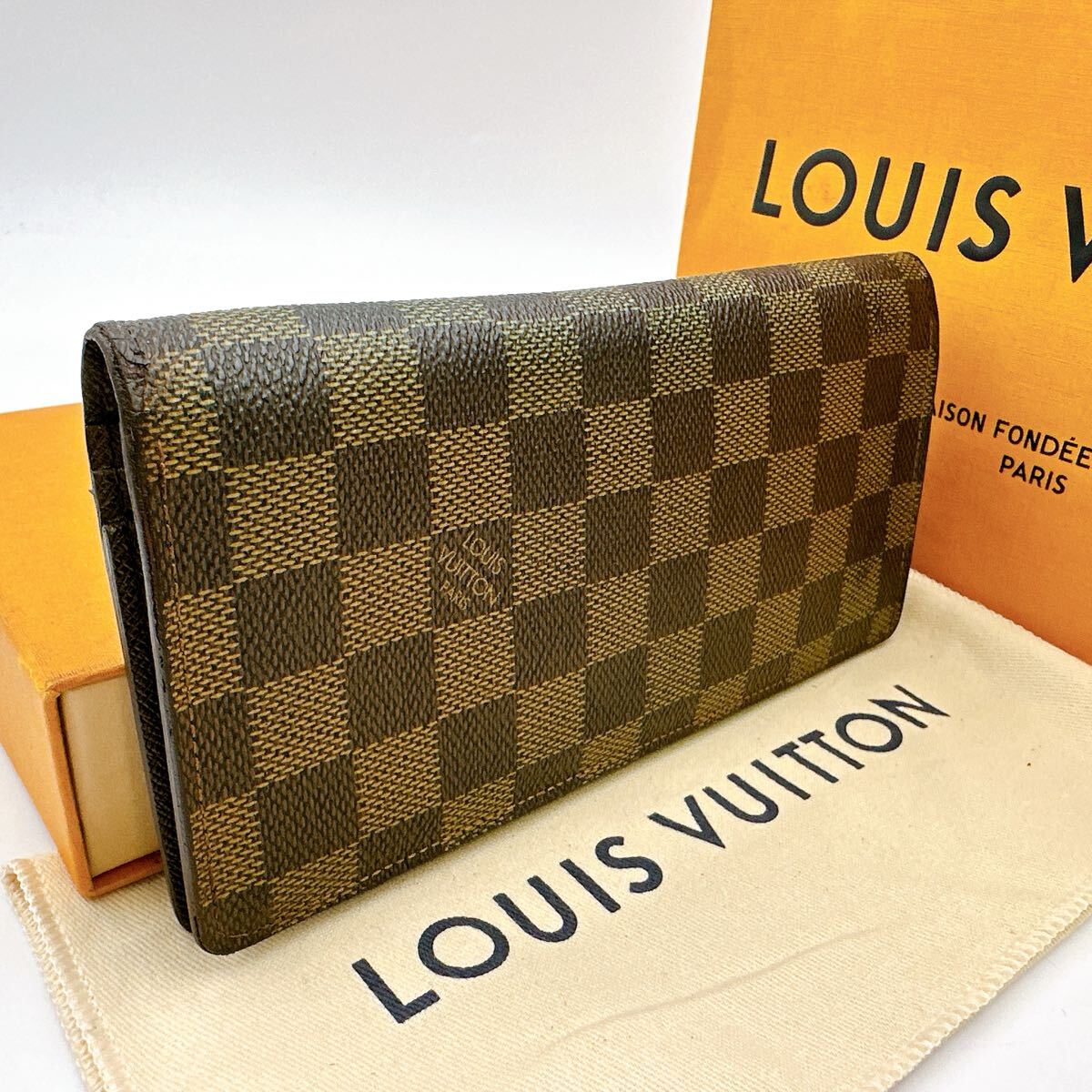 極美品 55 LOUIS VUITTON ルイヴィトン ダミエ 二つ折り財布 2025年最新】Yahoo!オークション -二つ折り ルイヴィトン ダミエ