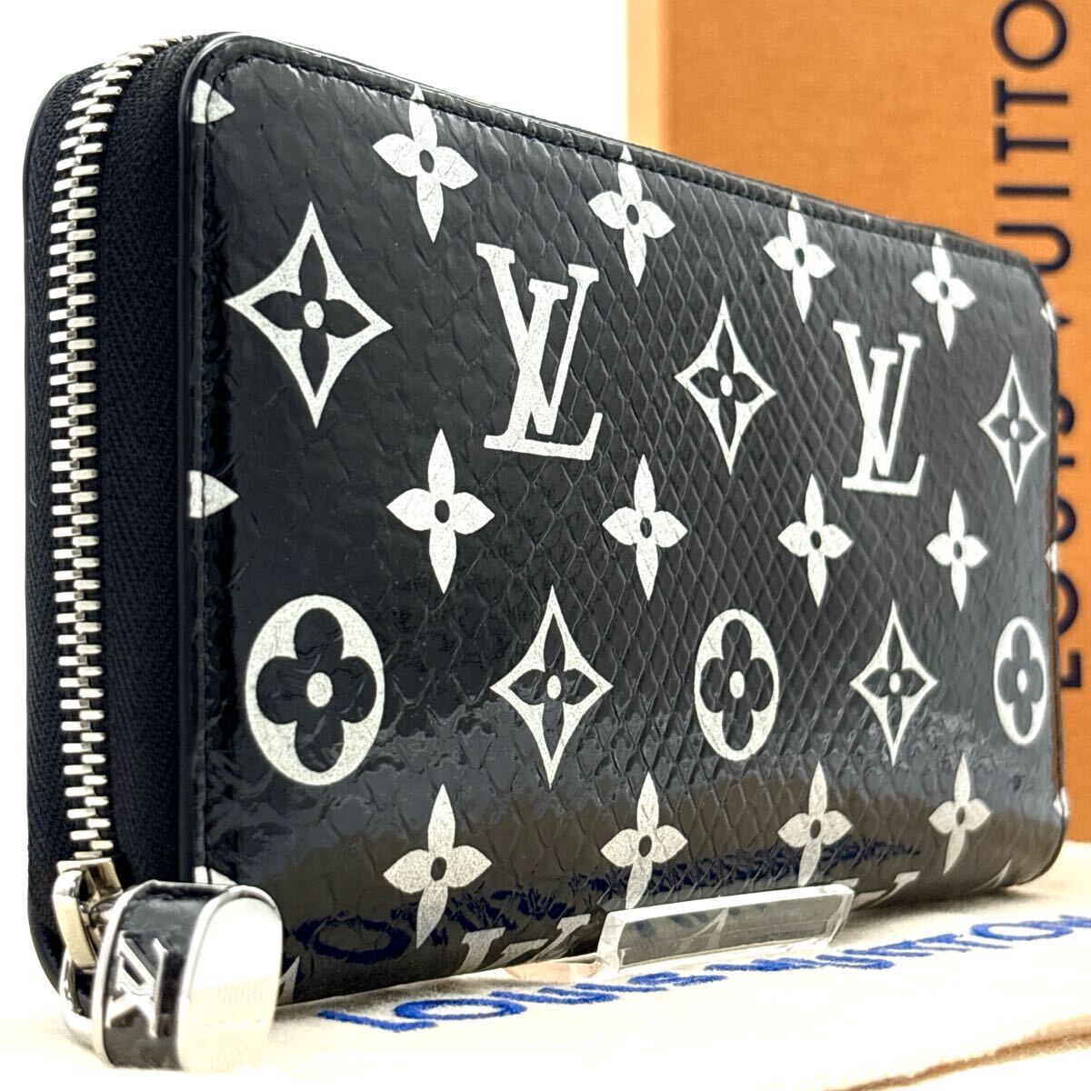 【希少パイソンLVロゴ】LOUIS VUITTON★折り畳み財布 2025年最新】Yahoo!オークション -ヴィトン 財布 パイソンの中古