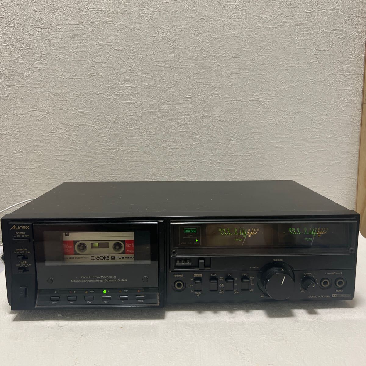 Aurex PC-X66AD カセットデッキ　コレクション品　動作確認 Aurex PC-X66AD – Audiolife － Enjoy your audio life!!