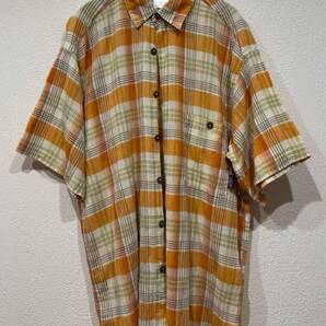 00s ポルトガル製 patagonia パタゴニア 半袖シャツ 楊柳クレープ チェック M