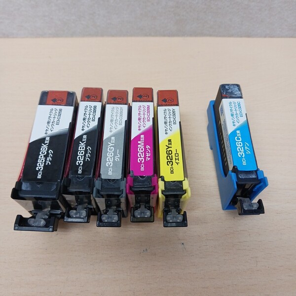y071504k エコリカ ecorica 【互換品】Canon ECI-C325(BK)+326(BK/GY/C/M/Y) 6本セット