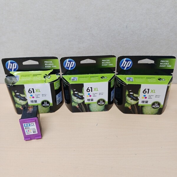 y071512k HP エイチピー【純正品】hp 61XL インクカートリッジ カラー 増量 3本セット
