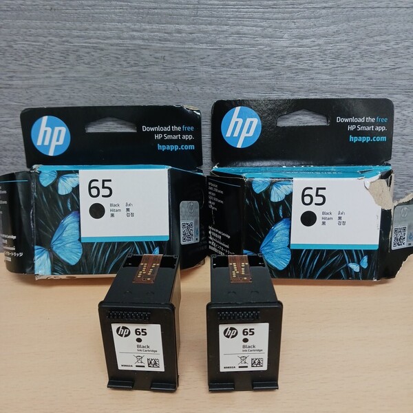 y071706k HP 【純正品】エイチピー hp 65 インクカートリッジ ブラック 黒 BK 2本セット