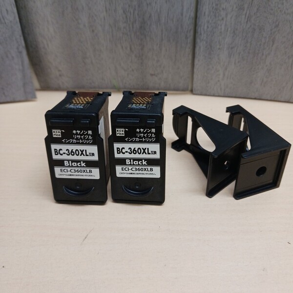 y072510k ecorica 【互換品】エコリカ キャノン Canon BC-360XL リサイクルインク ブラック 2本セット