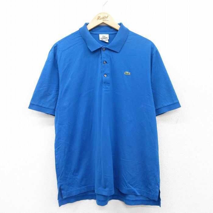 未使用 LACOSTE ラコステ 正規品 ポロシャツ 半袖 メンズ ブルー XL 2025年最新】Yahoo!オークション -ラコステ ポロシャツの中古品