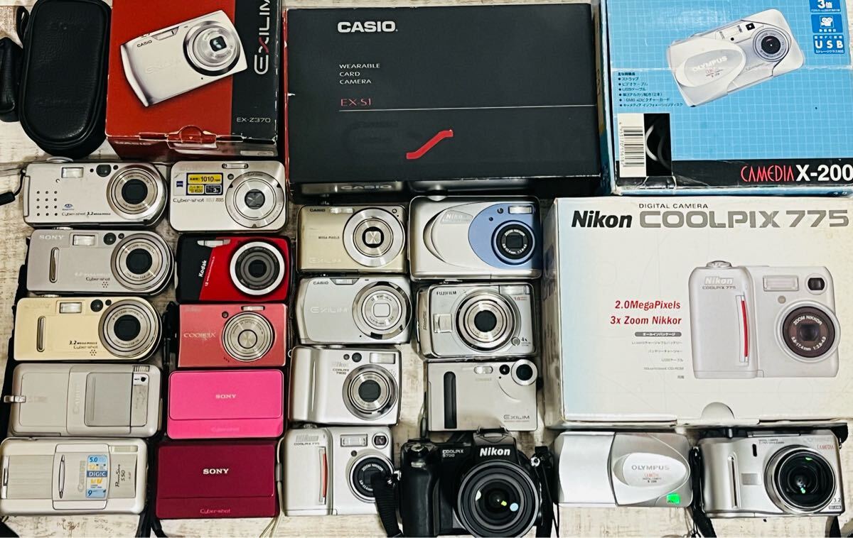 ジャンク品 デジカメ まとめ売り 7個セット メーカー色々 Yahoo!オークション -「大量まとめ売り」(デジタルカメラ