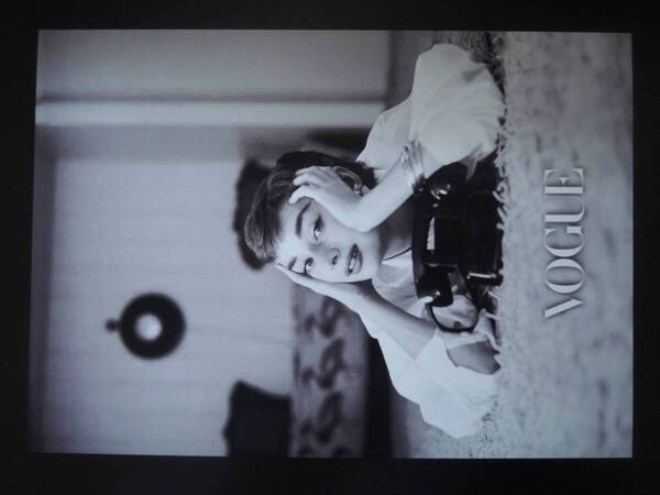 A4 額付き ポスター Audrey Hepburn オードリーヘップバーン VOGUE ヴォーグ 写真 フォトフレーム