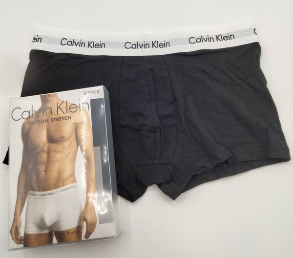 【Lサイズ】Calvin Klein(カルバンクライン) ローライズボクサーパンツ 黒 1枚 メンズボクサーパンツ 男性下着 U2664