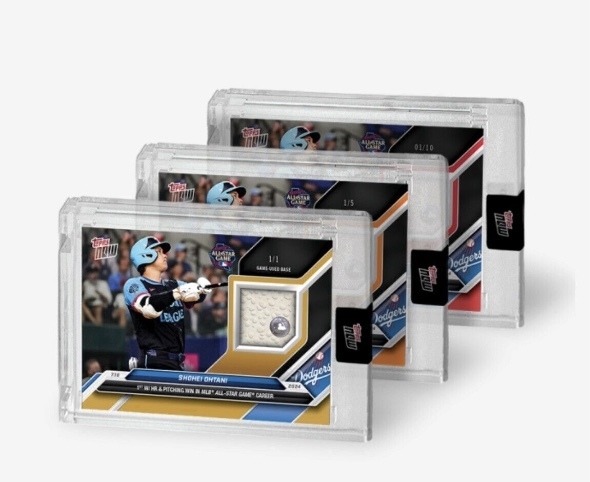 kj 大谷翔平 未開封 topps now ドジャース 2024 オールスター BASE RELIC カード ホームラン トップスナウ SHOHEI OHTANI ベース サイン無