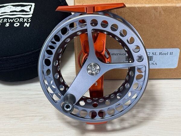 希少色 Waterworks Force SL II F2 オレンジ×グレー Lamson ラムソン フライリール ラムソン