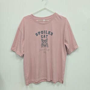 プリント Tシャツ Lサイズ 猫 半袖
