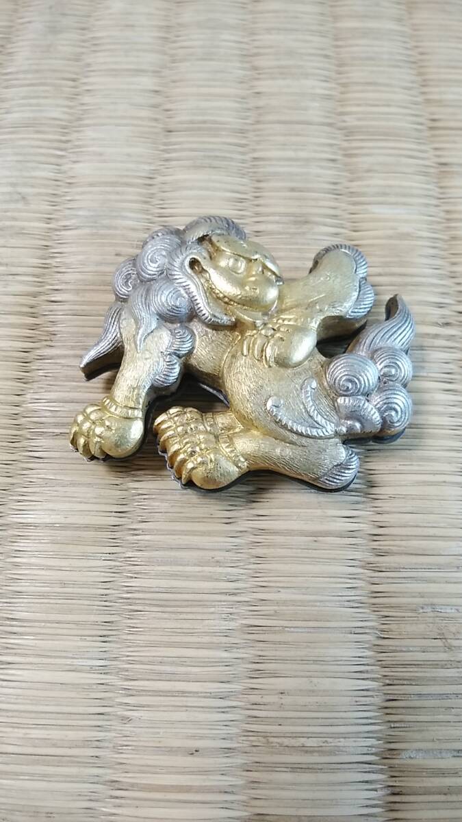 骨董 金獅子 帯留め Yahoo!オークション -「獅子」(帯留め) (和装小物)の落札相場