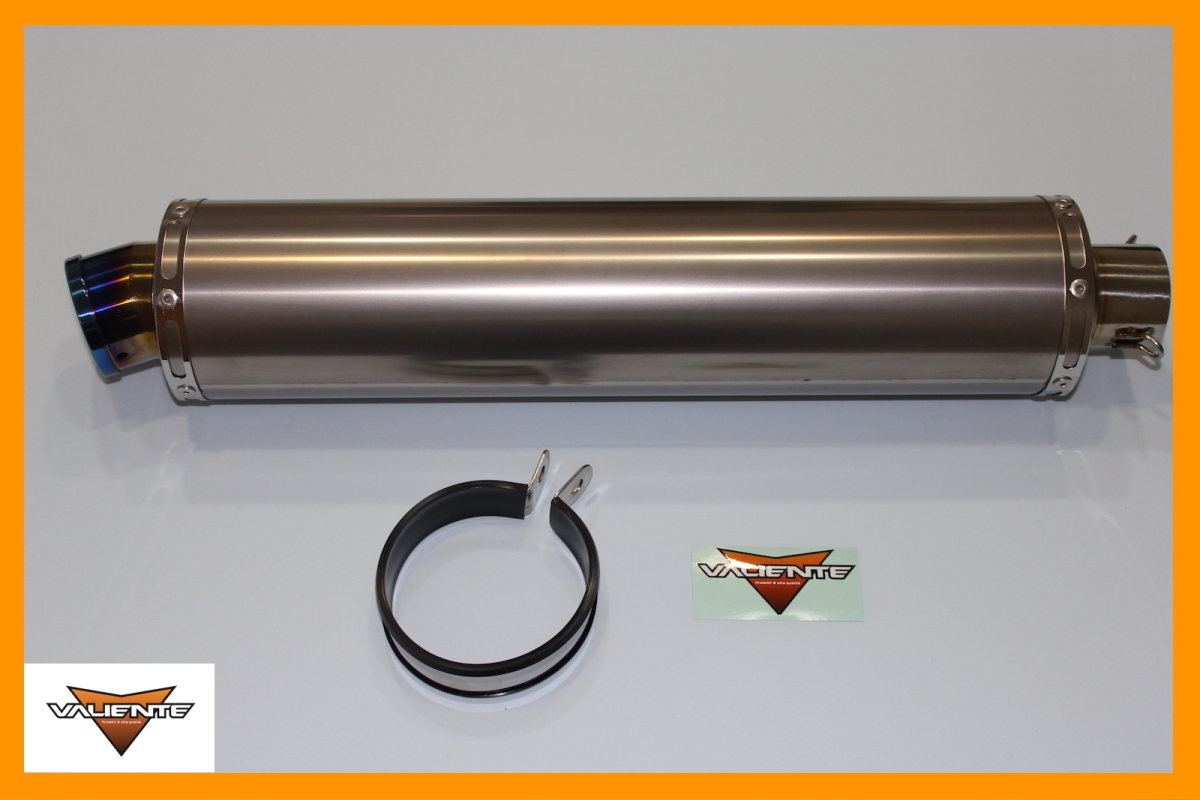未使用 汎用チタンサイレンサー 100×340mm 50.8φ差し込み カスタム 汎用サイレンサー 100φ×400mm 差込径50.8φ チタンソリッド