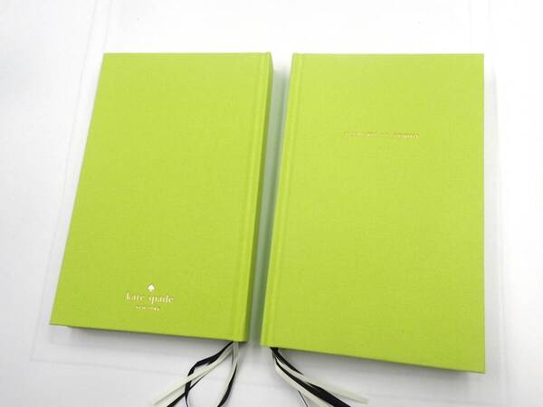 ケイトスペード ノートブック 164340 黄緑 手帳 日記 アウトレット 二個セット