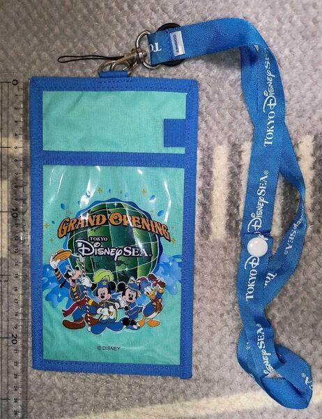 未使用★東京ディズニーシー グランドオープニング チケットホルダー★TDS TDR グランドオープンパスケース ミッキー ミニー ドナルド