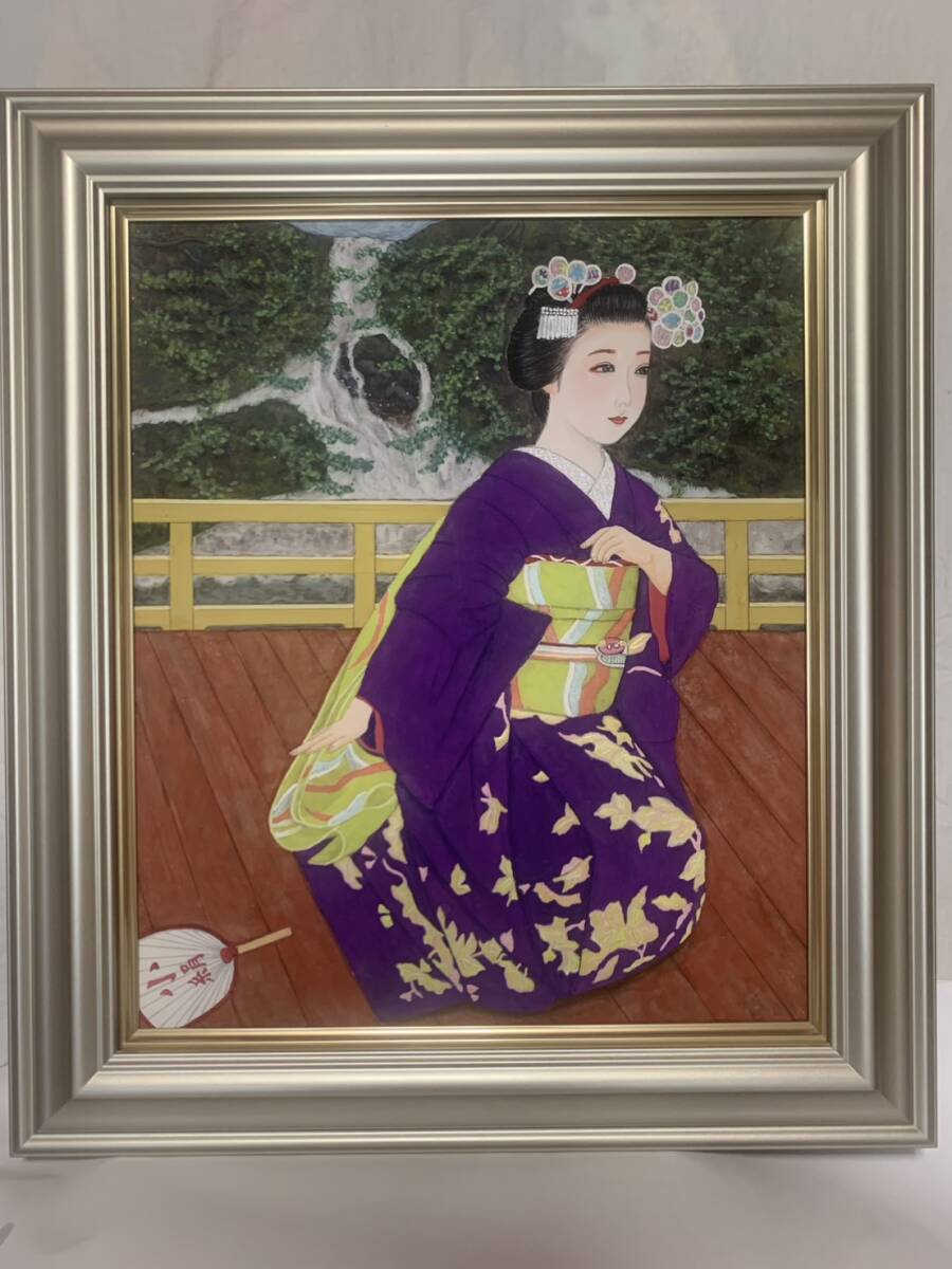◆　光春　「舞妓」　絹本　日本画　掛軸　◆ 2025年最新】Yahoo!オークション -舞妓 絵画(日本画)の中古品