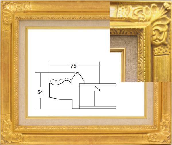 【未使用品】額縁　油絵用額縁 装飾デザイン　ゴールド　未使用品　F4号 9232N ゴールド | 油彩額縁 - 額縁 - 激安通販 | 額のまつえだ