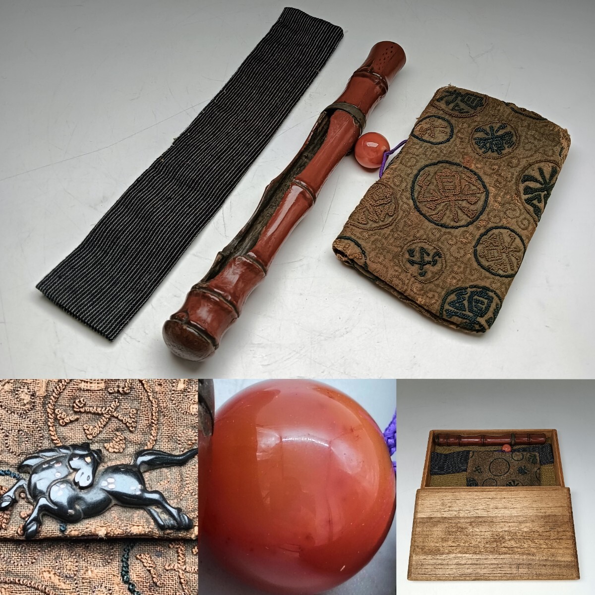 「ビィンテージ アンティーク」古美術 骨董 古道具 デスプレー 煙管盆 実使用品 楽天市場】矢立 墨壺 雲竜に牡丹文様 0082文具 書道具 墨 筆
