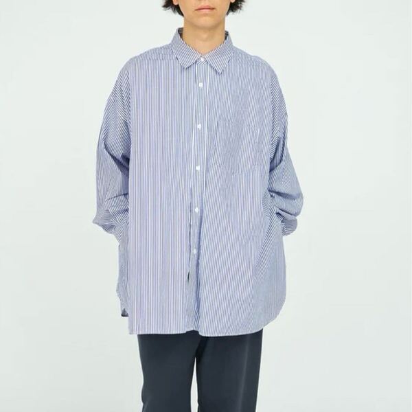 【新品未使用】FreshService (フレッシュサービス) / CORPORATE UNIFORM L/S SHIRT サイズM ストライプシャツ graphpaper (グラフペーパー)