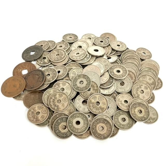 ⑥未選別処分‼️古銭2.5kg 穴銭 銅貨 黄銅貨 アルミ ニッケル 錫貨 貨幣 Yahoo!オークション -「10銭ニッケル貨」の落札相場・落札価格