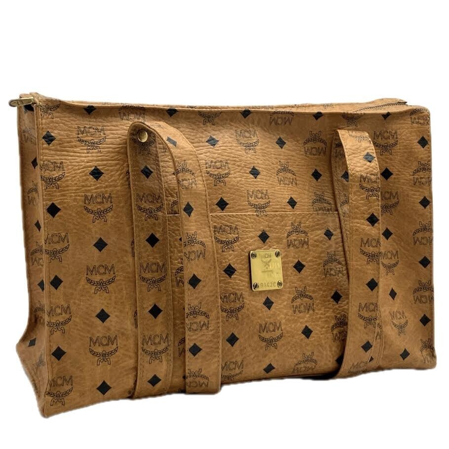 【希少】　MCM ハンドバッグ トートバッグ ロゴ金具 ヴィンテージ 希少】 MCM ハンドバッグ トートバッグ ロゴ金具 ヴィンテージ
