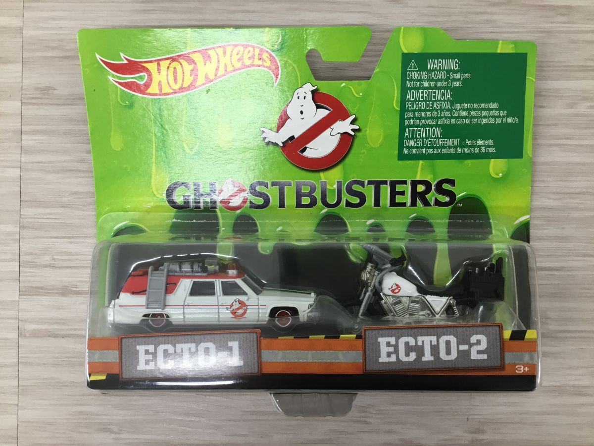 ゴーストバスターズ エクトワン　2種セット　1/43 ホットウィール　マテル ゴーストバスターズ エクトワン 2種セット 1/43 ホットウィール