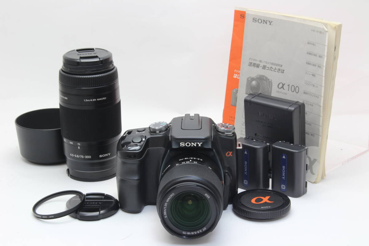 Sony α100 Wレンズセット 良品 SONY (ソニー) デジタル一眼レフカメラ α100 ズームレンズキット