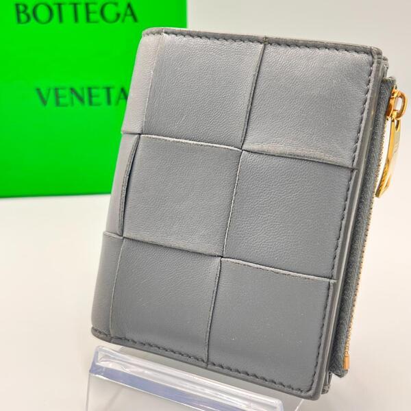 BOTTEGA VENETA ボッテガヴェネタ 二つ折り 財布 スモールカセット ファスナーウォレット