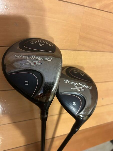 キャロウェイ スチールヘッド フェアウェイウッド STEELHEAD XR 3W・5W フレックスS 2本セット
