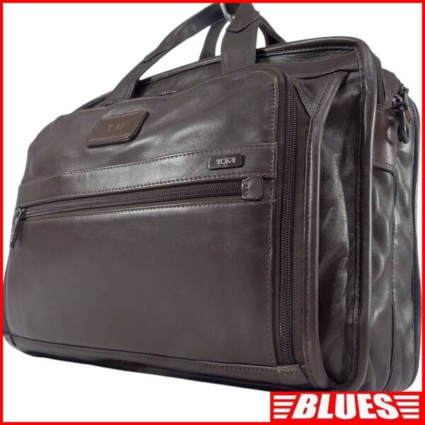 即決★TUMI★オールレザービジネスバッグ トゥミ メンズ 茶 ブラウン 本革 ブリーフケース 本皮 通勤 カバン 出張 鞄 かばん レディース A4