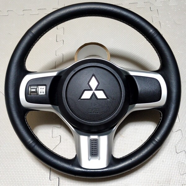 ★CZ4A ランサーエボリューションX ランエボ10 エボX GSR ミツビシ純正レザーステアリング ハンドル★LANCER三菱MITSUBISHI