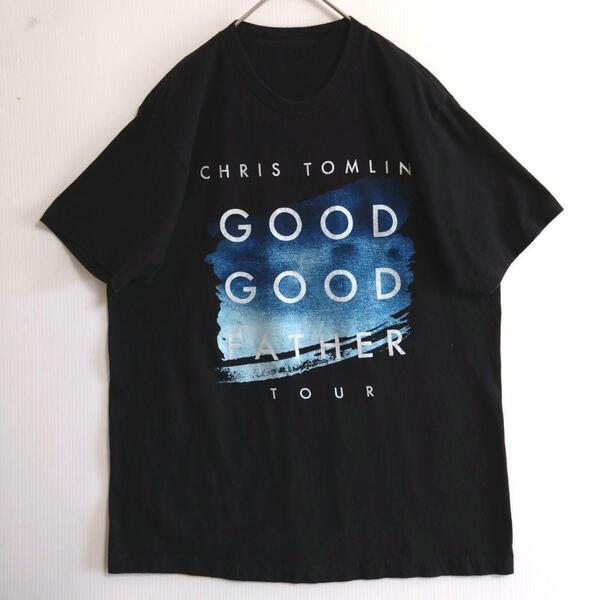 676 半袖Tシャツ M 黒 タグ無 プリントロゴ絵 US古着