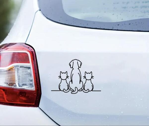 S⑪ ステッカー 猫 ねこ ネコ 可愛い 車 装飾 猫好き 面白い 動物可愛い