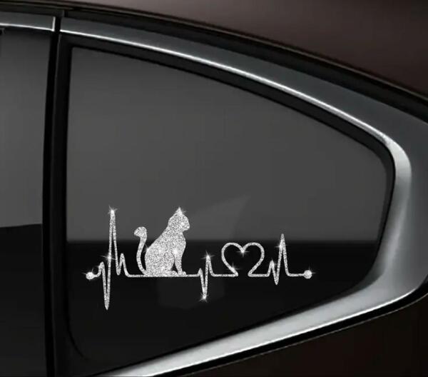 S⑨ ステッカー 猫 ねこ ネコ 可愛い 車 装飾 猫好き 面白い 動物可愛い
