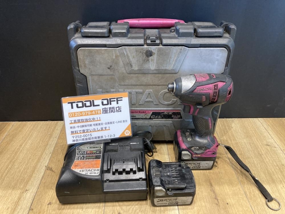 日立 - 新品 日立工機 インパクトドライバドリル FWH 14DGL 本体と取説 説明書 ハイコーキ FWH 14DGL ドリルドライバー