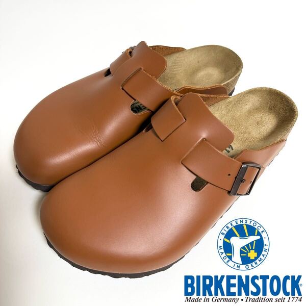 BIRKENSTOCK ビルケンシュトック Boston Natural Leather ボストン ナチュラル レザー サンダル サボ ジンジャー ブラウン 41 26.5cm