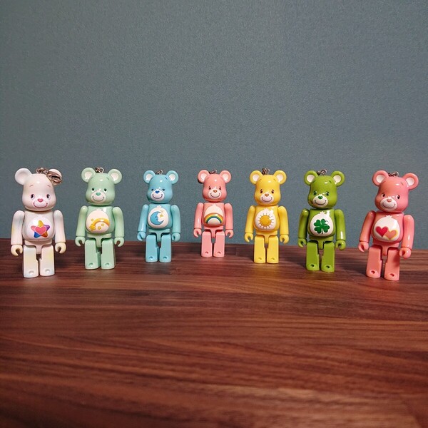 Care Bears BE@RBRICK 100% 7 Set MEDICOM TOY / ベアブリック ケアベア 7セット メディコムトイ 箱なし Unbearable