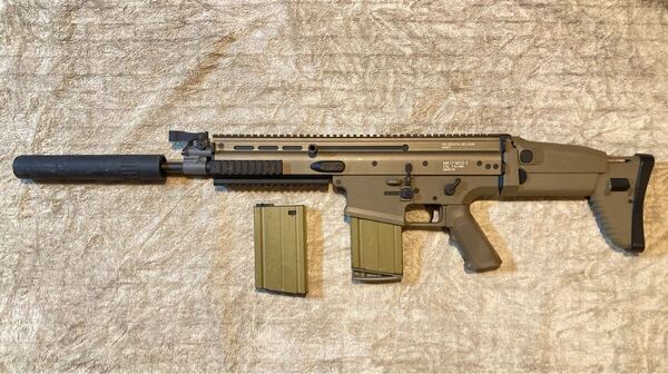 VFC SCAR-H FDE ハイパワーカスタム電動ガン AAC7.62サイレンサー付属 ver.2メカボ m4 ar15 エアガン