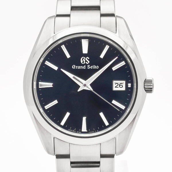 美品 Grand Seiko グランドセイコー 9Fクオーツ デイト SBGV225 9F82-0AF0 ブルー文字盤 40mm シルバー ステンレス