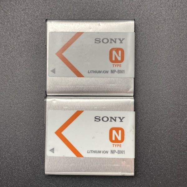 2個セット 残量十分【動作確認済】送料無料 返金保証 中古 ソニー sony 純正 リチウムイオンバッテリー NP-BN1 満充電後計測